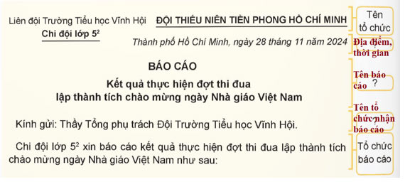 Viết báo cáo công việc