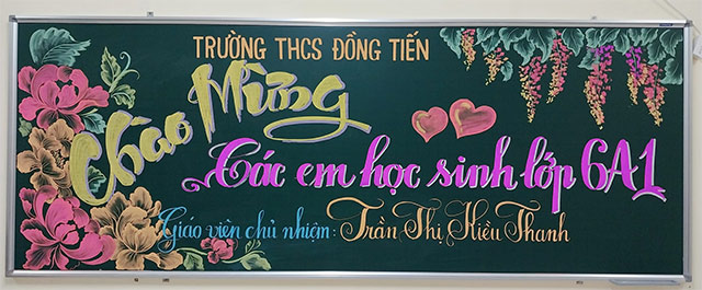 Trang trí bảng khai giảng năm học