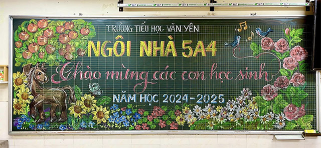 Trang trí bảng khai giảng năm học