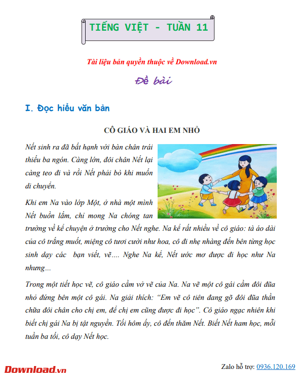 Bài tập cuối tuần lớp 5 môn Tiếng Việt Chân trời sáng tạo – Tuần 11 (Nâng cao) Bài tập cuối tuần lớp 5 môn Tiếng Việt