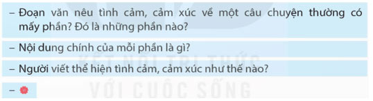 Tìm hiểu cách viết đoạn văn thể hiện tình cảm, cảm xúc về một câu chuyện