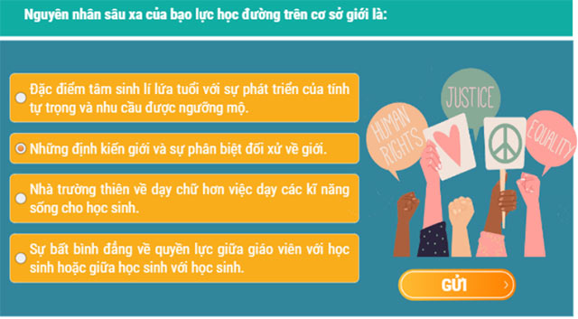 Đáp án tập huấn Giáo dục giới tính