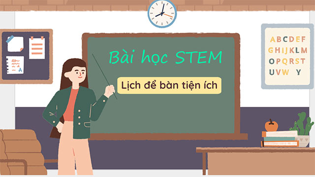 PowerPoint STEM Lịch để bàn tiện ích