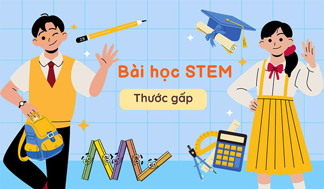 PowerPoint STEM Thước gấp Bài giảng STEM lớp 2