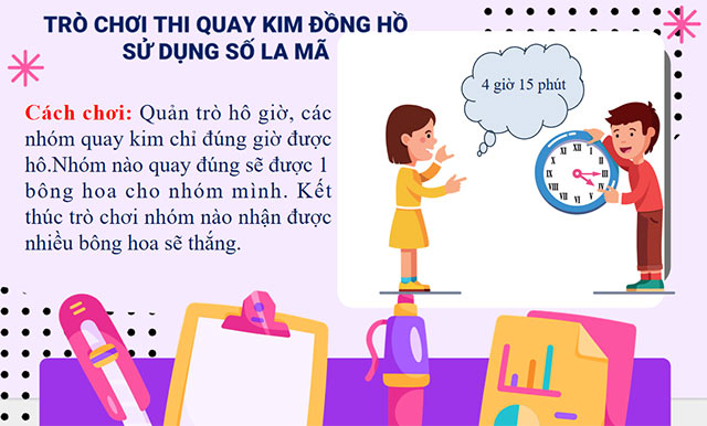 PowerPoint STEM Đồng hồ sử dụng số La Mã