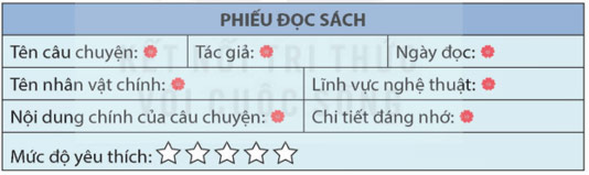 Viết phiếu đọc sách