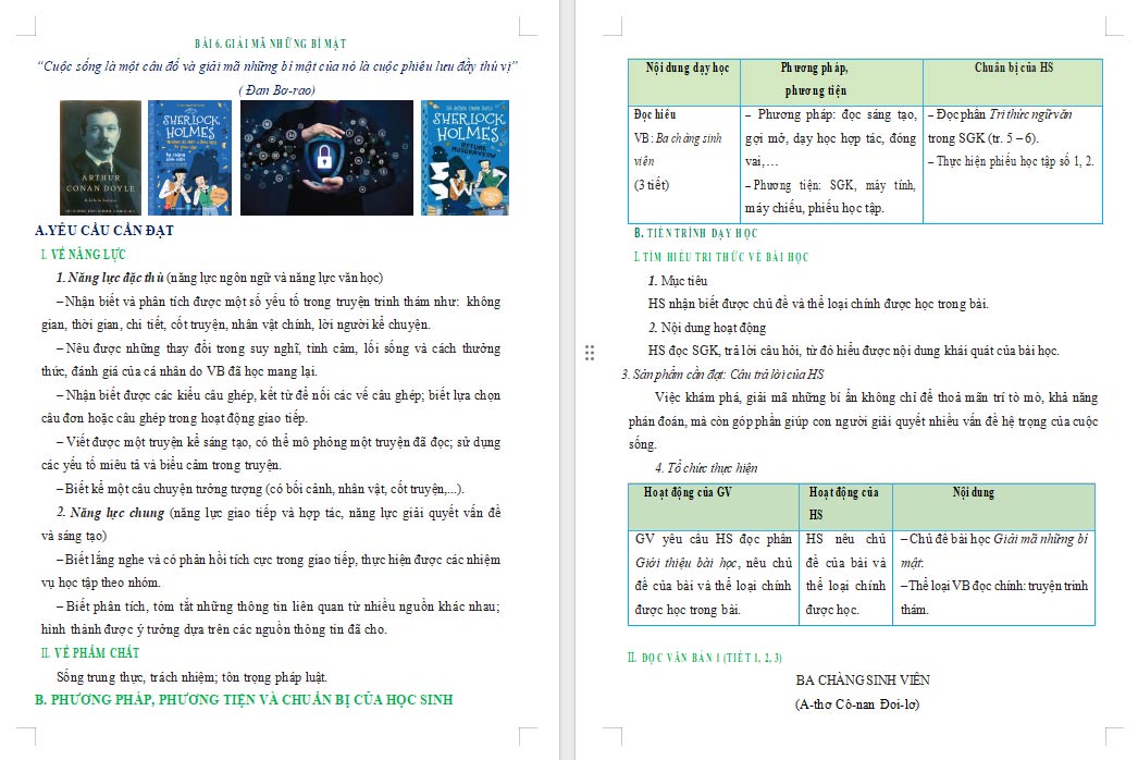 Giáo án Ngữ văn 9 Kết nối tri thức Bài 6