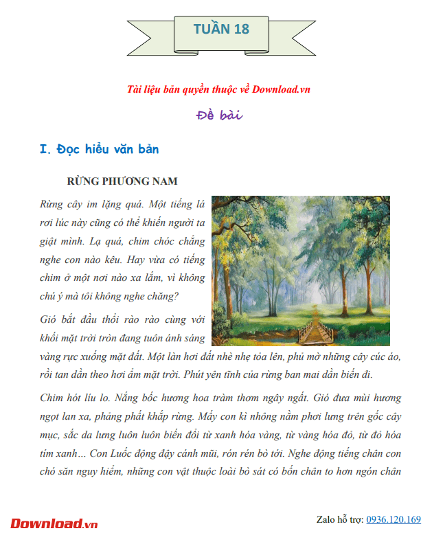 Bài tập cuối tuần lớp 5 môn Tiếng Việt Cánh diều – Tuần 18 (Nâng cao) Bài tập cuối tuần lớp 5 môn Tiếng Việt