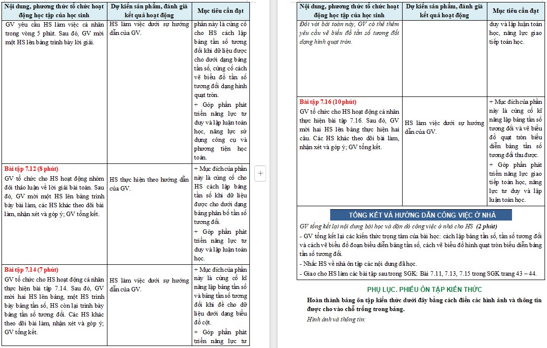 Giáo án Toán 9 Bài Luyện tập chung trang 43 file word